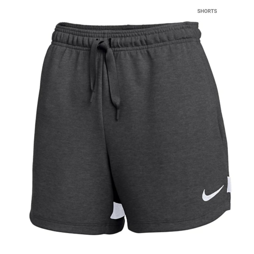 Nike Women's Strike Fleece Shorts - Large - Dark Gray - NWT!